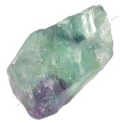 Irregular raw gemstone bead, 25–35 mm – Green fluorite x1