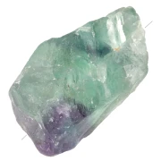 Irregular raw gemstone bead, 25–35 mm – Green fluorite x1