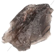 Irregular rough gemstone bead, 20–35 mm – Smoky Quartz x1