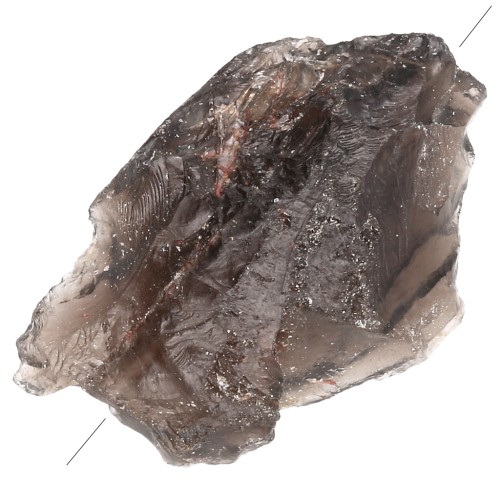 Irregular rough gemstone bead, 20–35 mm – Smoky Quartz x1