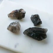 Irregular rough gemstone bead, 20–35 mm – Smoky Quartz x1