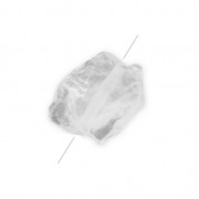 Irregular nugget bead drilled 18-35 mm Cristal de Roche x1|raw }}