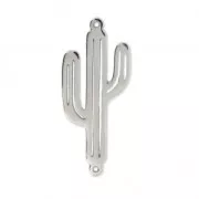 Stainless steel spacer 2 loops cactus 23.5x10 mm x1