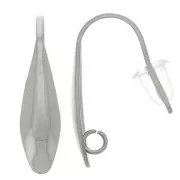 Stainless Steel 304L earwires 18 mm x2