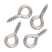 Screw-in hooks with 4x8 mm ring - 316 stainless steel x10