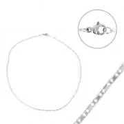 1.4mm Stainless steel curb chain Choker x 45 cm