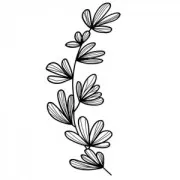 Stamp with wooden base Flamingo 9x4 cm Foliage x1
