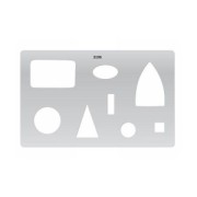 Rigid Template for polymer clay 200x125 mm Geométric motif|raw }}