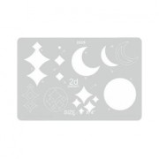 Rigid Template for polymer clay 152x100 mm Moons|raw }}