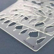 Rigid Template for polymer clay 152x100 mm Moons