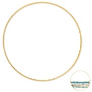 Mounting round element for beadweaving 50x1.9 mm fine Gold plated