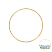 Mounting round element for beadweaving 40x1 mm fine Gold plated
