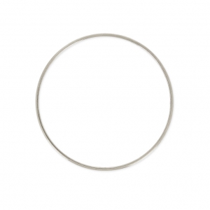 Mounting round element for beadweaving 40x1 mm Fine Antique silver plating