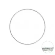 Mounting round element for beadweaving 40x1 mm Fine Antique silver plating