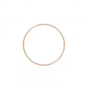 Mounting round element for beadweaving 30x1 mm Rose Gold Tone