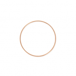 Mounting round element for beadweaving 30x1 mm Rose Gold Tone