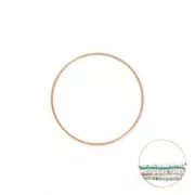 Mounting round element for beadweaving 30x1 mm Rose Gold Tone