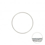 Mounting round element for beadweaving 30x1 mm Fine Antique silver plating