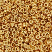 Miyuki Spacer 2.2 mm SPR2-0191 - 24kt Gold Plated x5g