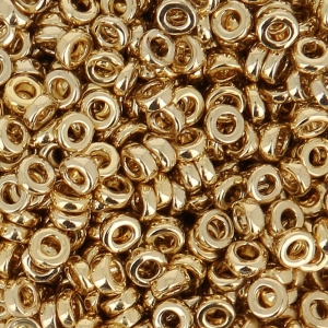 Miyuki Spacer 3 mm SPR3-0193 - 24kt Gold Light Plated x5g
