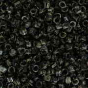 Miyuki Delica 10/0 DBM2261 - Opaque Black Picasso x8g