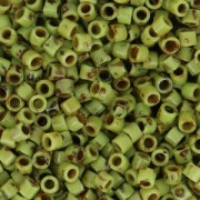 Miyuki Delica 10/0 DBM2265 - Opaque Chartreuse Picasso x8g|raw }}