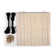 String Art Kit raw wood 22 x 22 cm for DIY decoration|raw }}