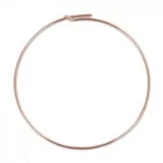 Hoop earrings to decorate 45 mm x 0.7 mm - Rose Gold filled x2