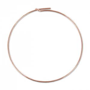 Hoop earrings to decorate 45 mm x 0.7 mm - Rose Gold filled x2