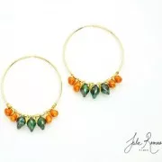 Hoop earrings to decorate 45 mm x 0.7 mm - Rose Gold filled x2