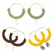 Hoop earrings to decorate 25 mm x 0.7mm - Rose Gold filled x2