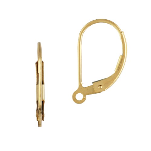 Gold filled Leverback earrings to decorate 16 mm x2