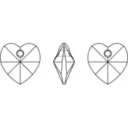 PureCrystal 6202 Hearts Light Topaz 10,3x10mm x6