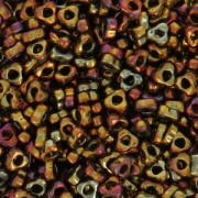 Triangle Miyuki Spacer 2.8x1.3 mm SPTR28-0462 - Metallic Gold Iris x10g