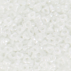 Triangle Miyuki Spacer 2.8x1.3 mm SPTR28-0420 - White Pearl Ceylon x10g
