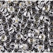 Miyuki Seed beads 8/0 001 - Crystal Silver Lined