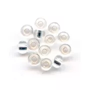 Miyuki Seed beads 8/0 001 - Crystal Silver Lined