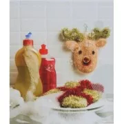 Creative Bubble - Sponge crochet thread tawashi Dark Red x50g