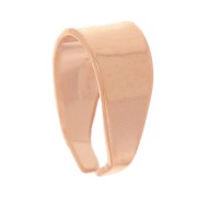 925 Sterling Silver Pendant Holder 7.4mm rose gold tone x1