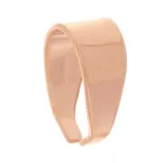 925 Sterling Silver Pendant Holder 7.4mm rose gold tone x1