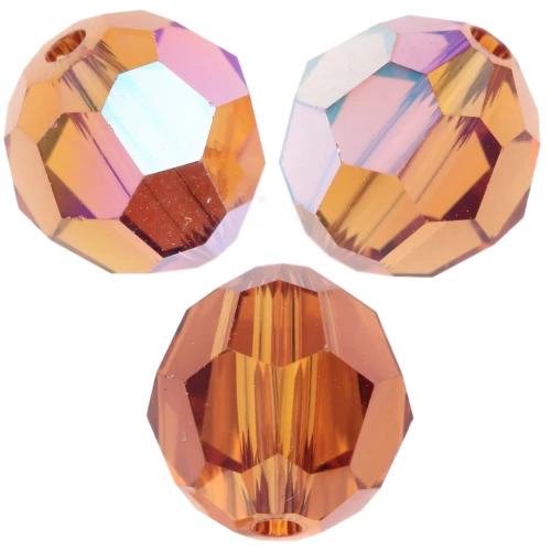 Round bead PureCrystal 5000 8 mm - Topaz AB x1