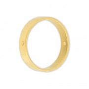 Pierced brass Ring for beadweaving 20 mm fine Gold plated x1|raw }}