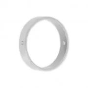 Pierced brass Ring for beadweaving 20 mm rhodium tonex1