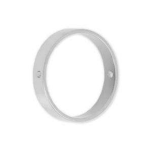 Pierced brass Ring for beadweaving 20 mm rhodium tonex1