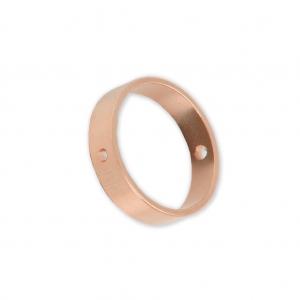 Pierced brass Ring for beadweaving 16 mm rosegold HQ  x1