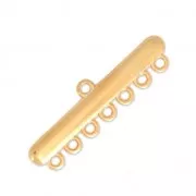 Wide spacer for bracelet 7 rows 38 mm fine gold plated x1