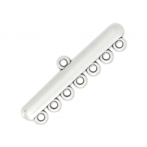Wide spacer for  bracelet 7 rows 38 mm Antique Silver Plating x1