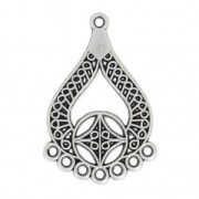 Spacer Drop ethnic design 8 loops 42 mm old silver tonex1