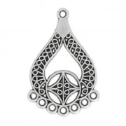 Spacer Drop ethnic design 8 loops 42 mm old silver tonex1