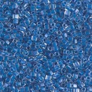 Miyuki cubes 1.8mm SB18-0238 - Crystal Lined Blue x10g